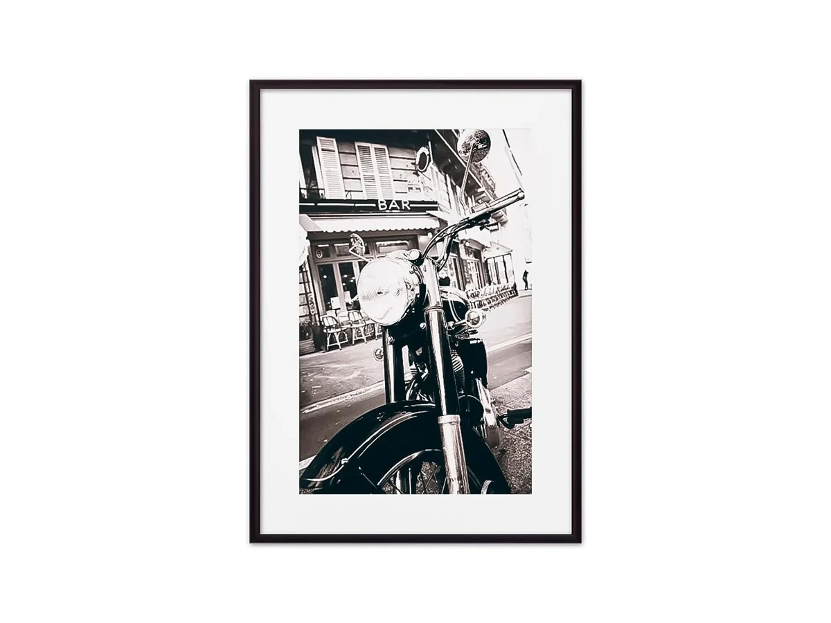 Постер в рамке Мотоцикл винтаж 21х30 см 645482