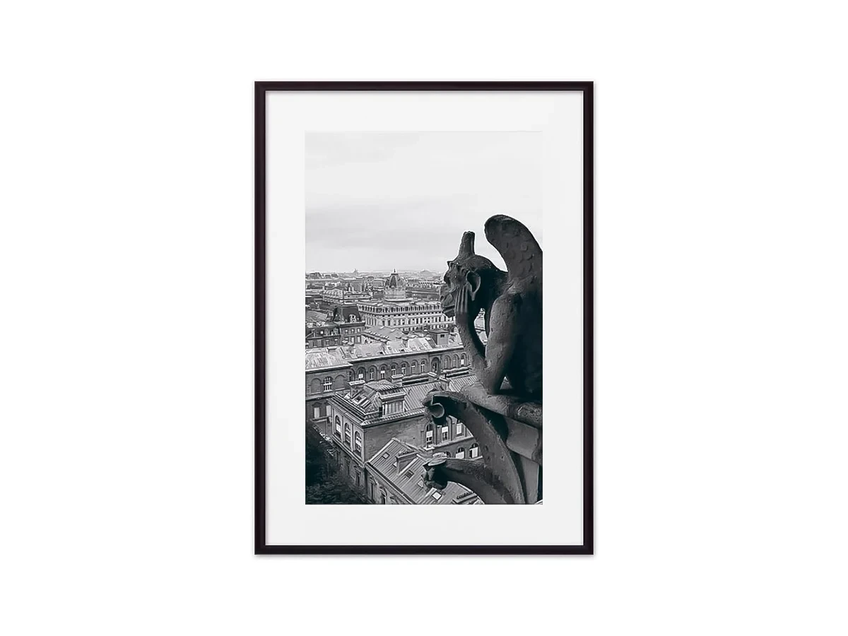 Постер в рамке Гаргулья Нотр-Дам 21х30 см 645498