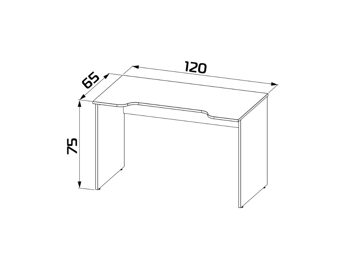 Стол компьютерный ВАРДИГ К3 943238  - фото 3