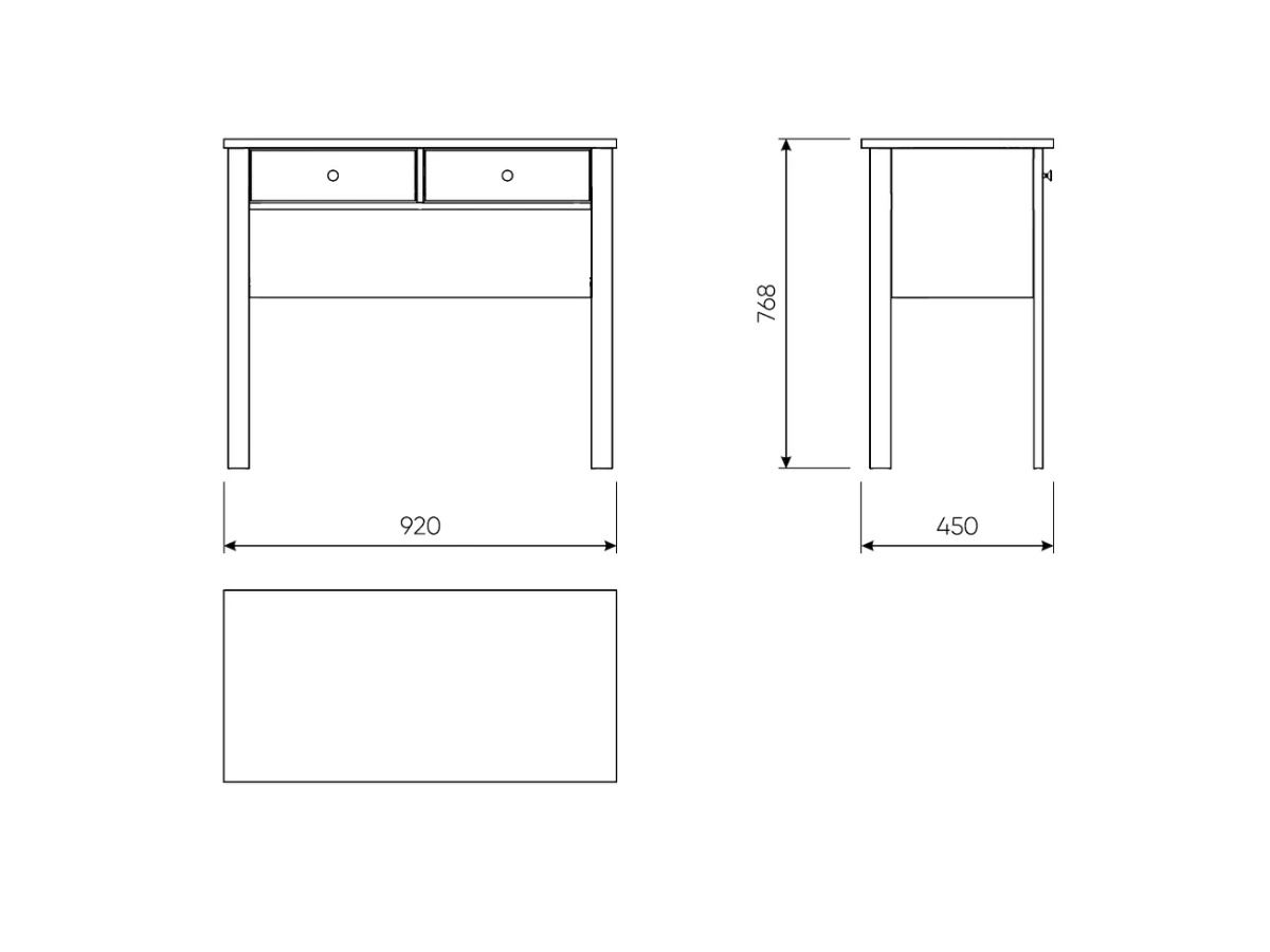 Стол туалетный САГА 943317