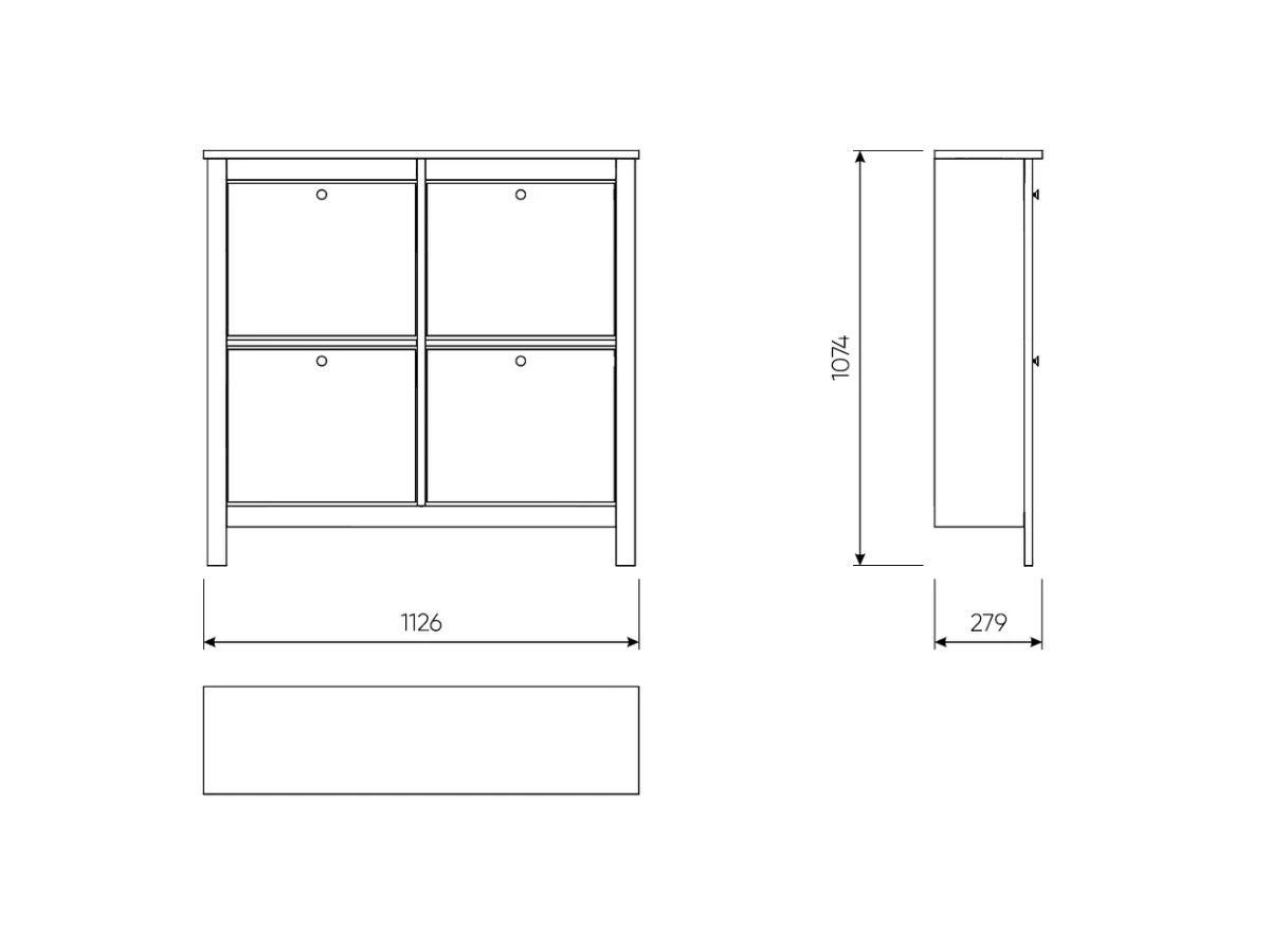 Тумба САГА для обуви 943320
