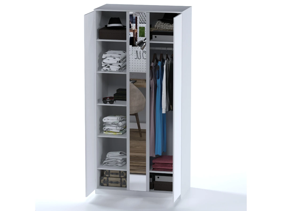 Шкаф распашной Варма Стор 105 с зеркалом 943339