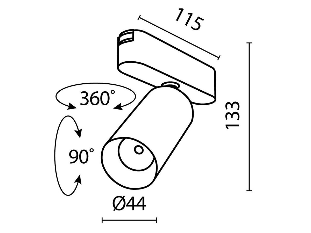 Трековый светильник Focus LED 943756  - фото 5