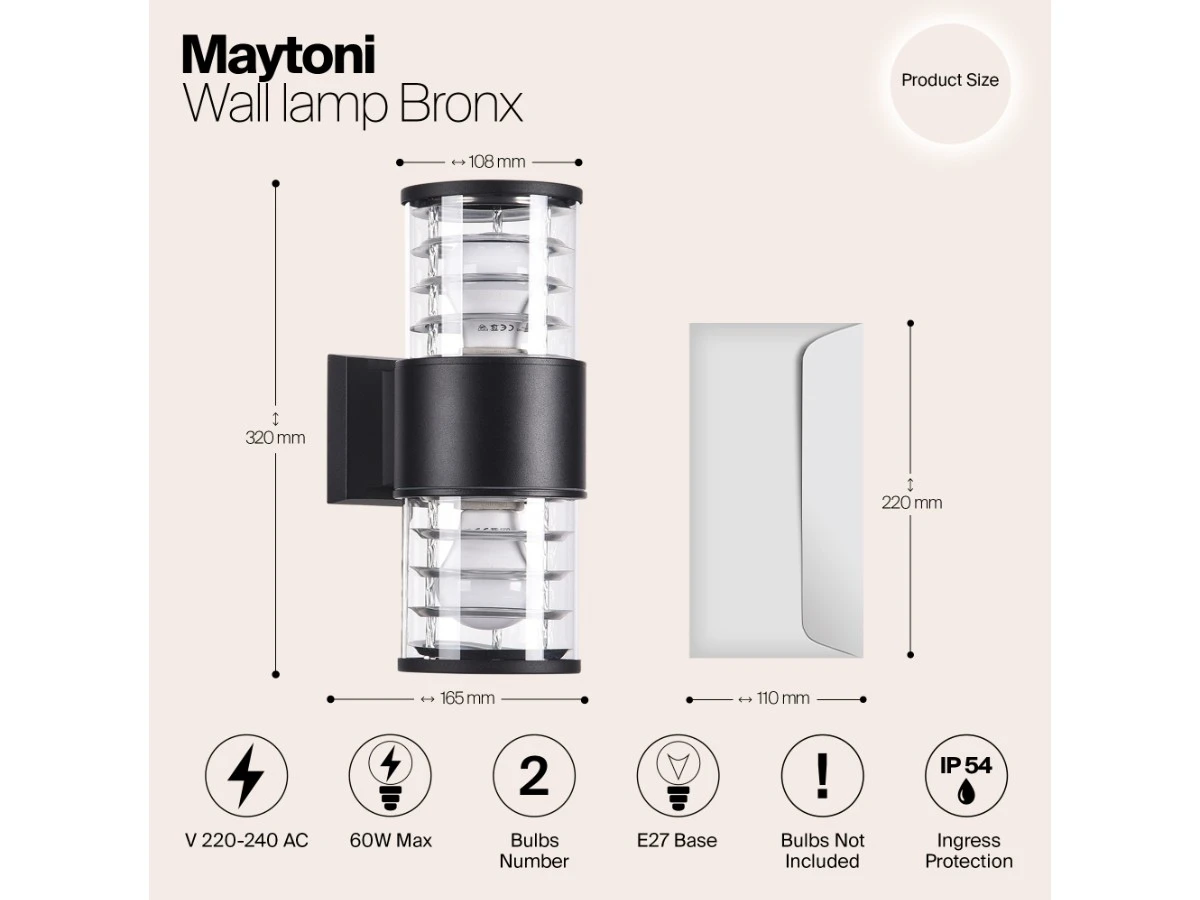 Настенный светильник (бра) Bronx 943970  - фото 3