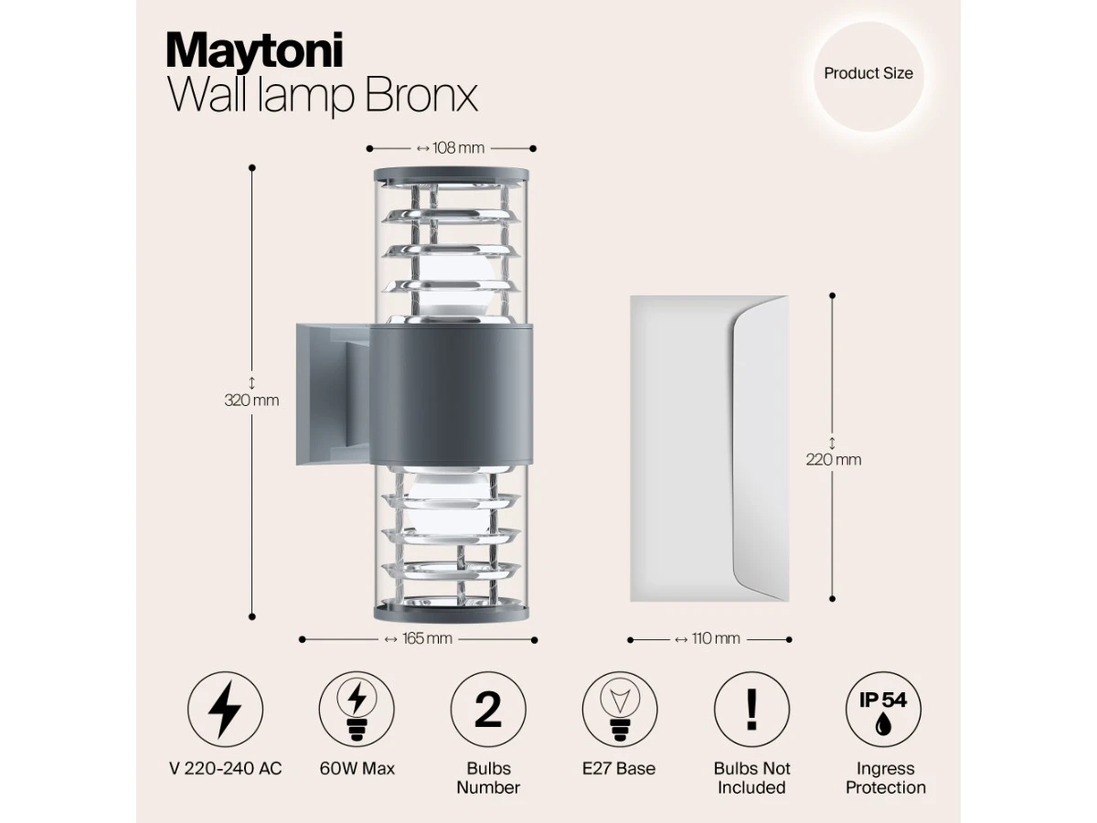 Настенный светильник (бра) Bronx 943974  - фото 3