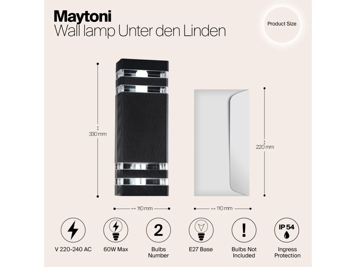 Настенный светильник (бра) Unter den Linden 943977