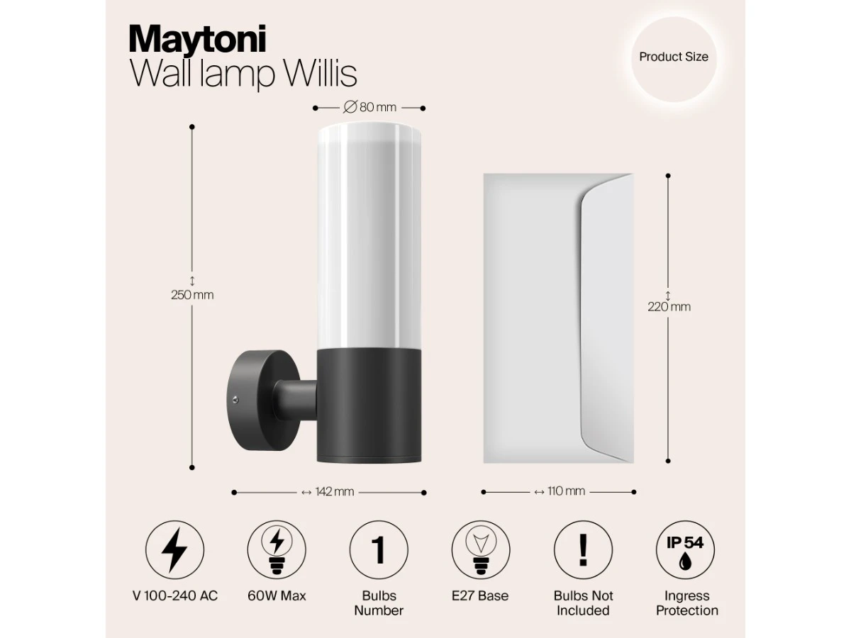 Настенный светильник (бра) Willis 943978