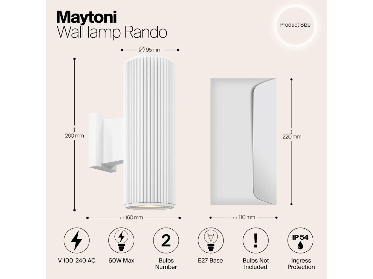 Настенный светильник (бра) Rando 943991  - фото 3