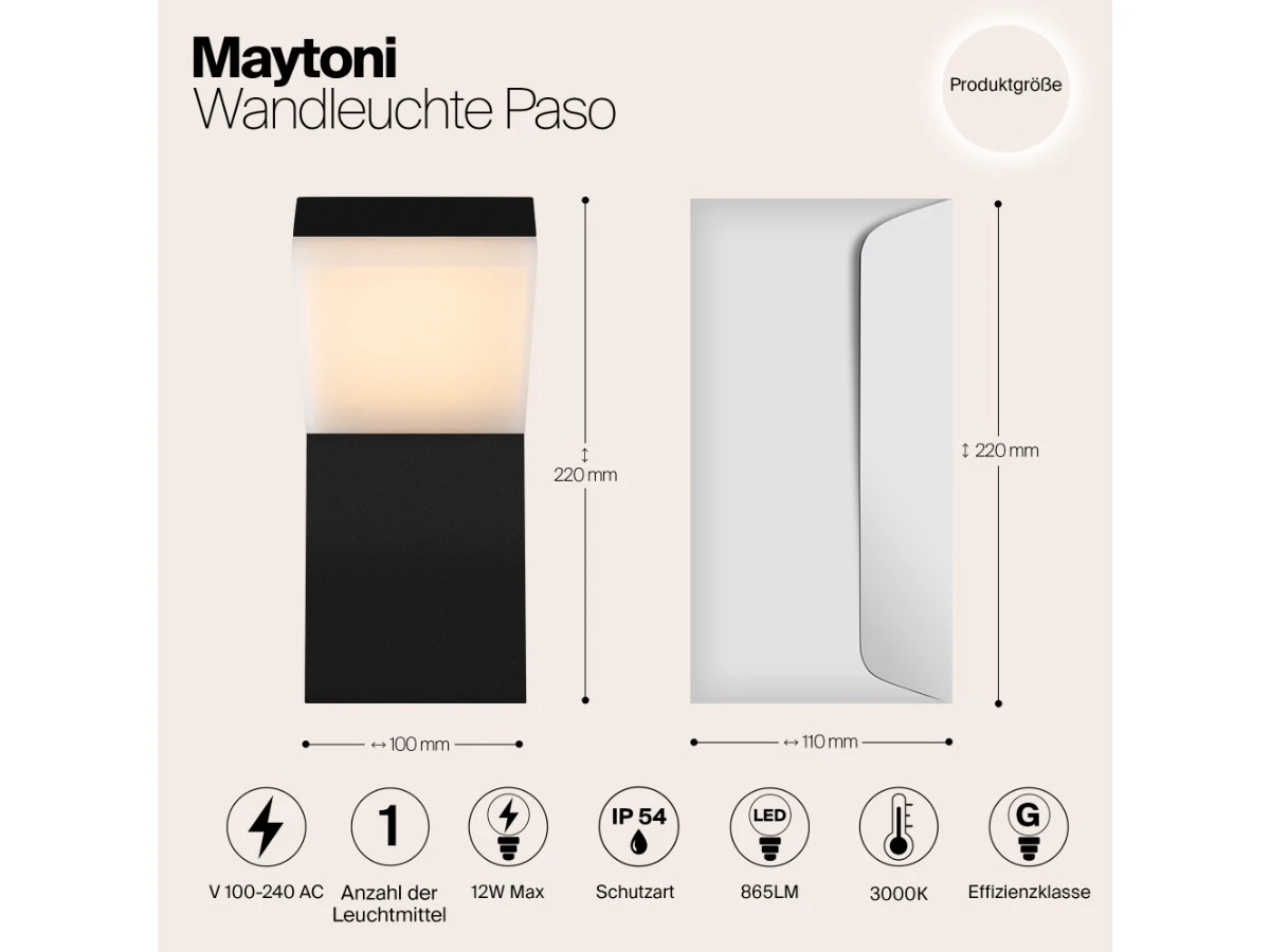 Настенный светильник (бра) Paso 943992