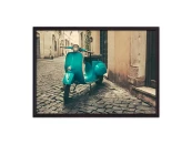 Постер в рамке Мотороллер Рим 30х40 см