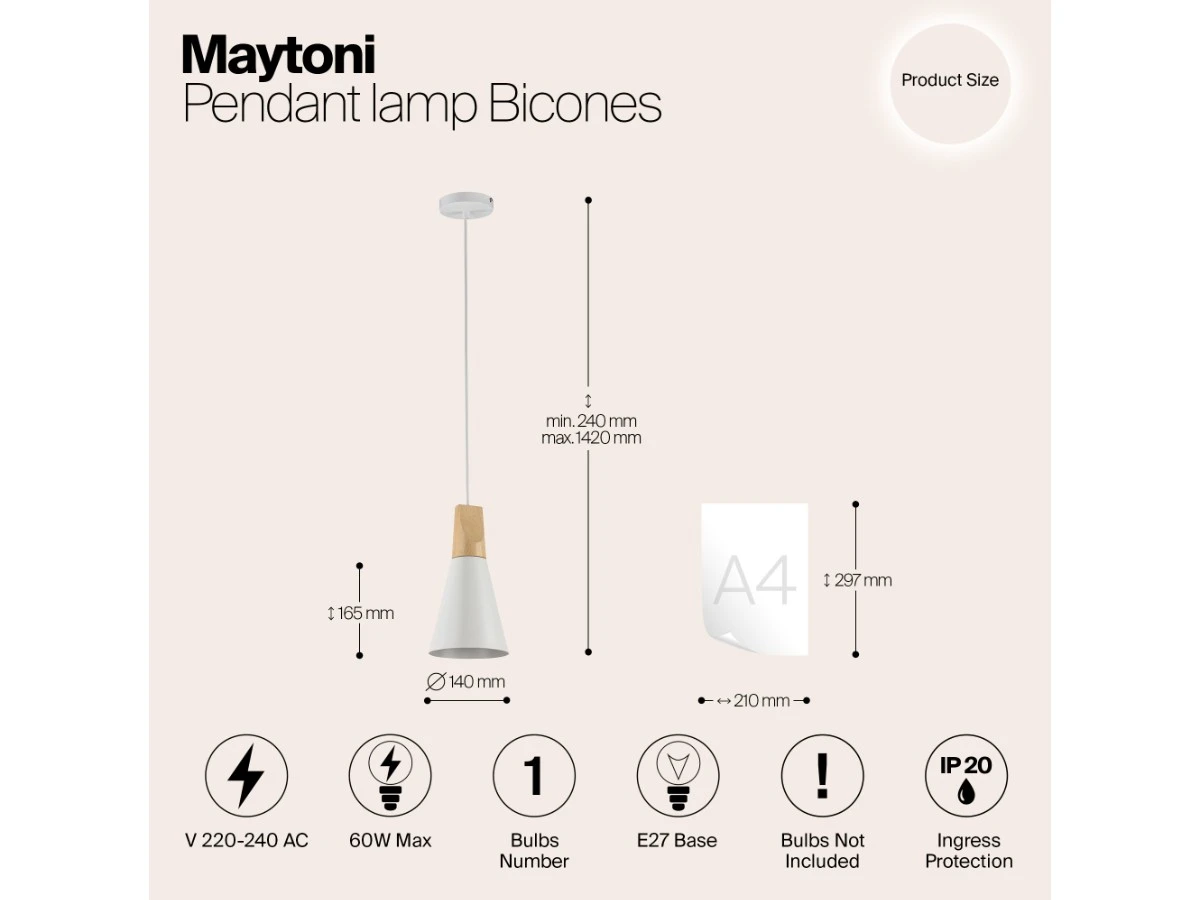 Подвесной светильник Bicones 944280