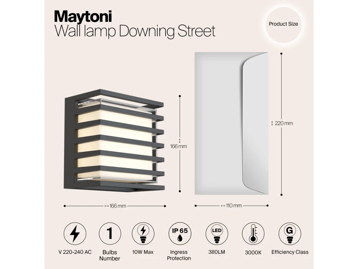 Настенный светильник (бра) Downing Street 944323
