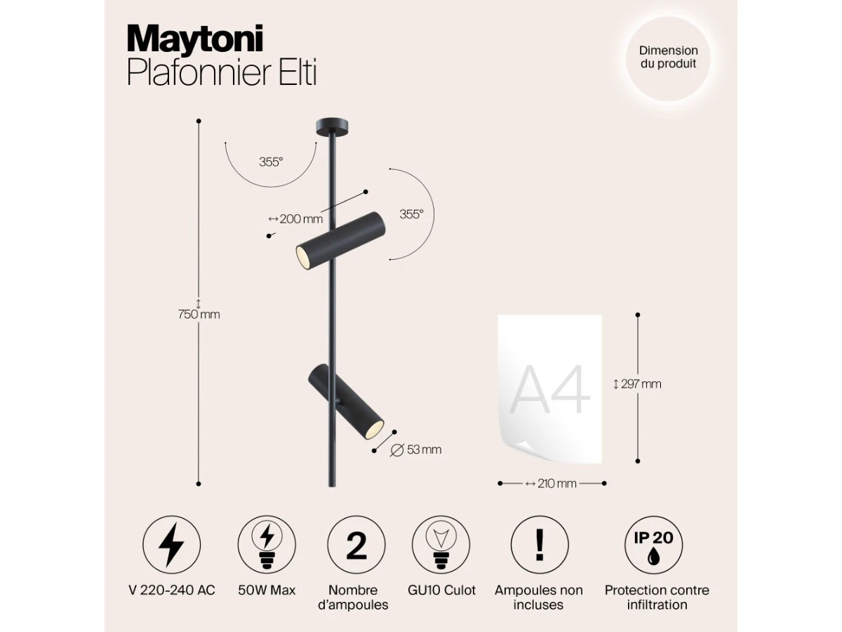 Потолочный светильник Elti 944424  - фото 3