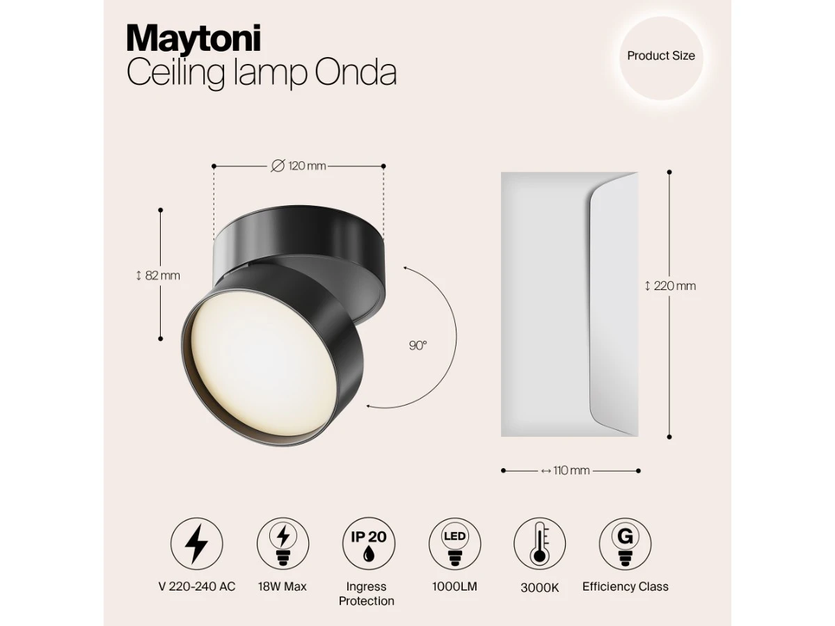 Потолочный светильник Onda 944609