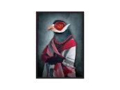 Постер в рамке Женщина-птица 50х70 см