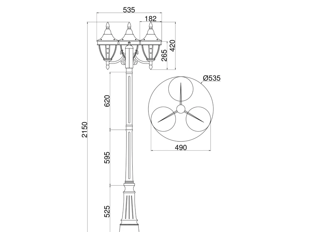 Садово-парковый светильник Rivoli 944807