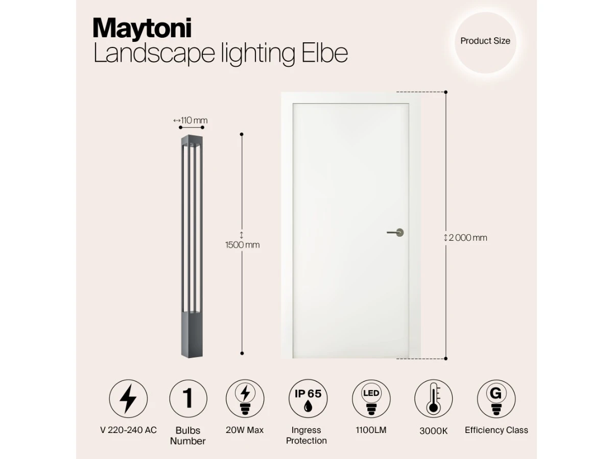 Садово-парковый светильник Elbe 944819