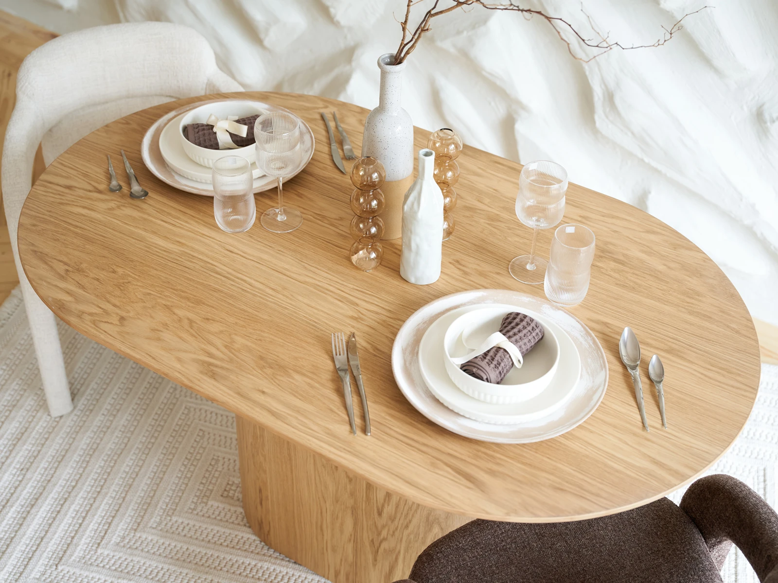 Стол обеденный овальный Mono 140х85 945417  - фото 8