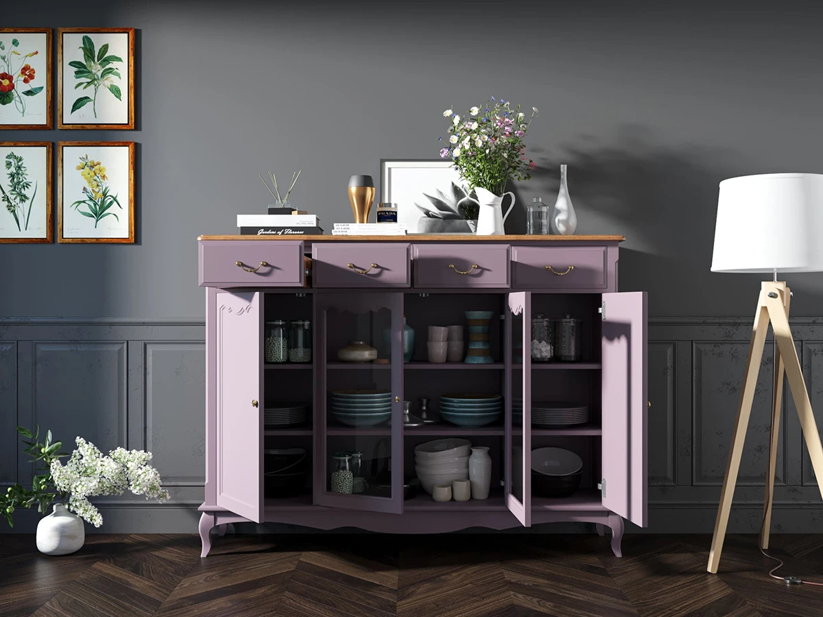 Комод-витрина Leontina 946740