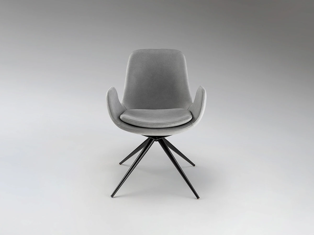 Zuna Кресло поворотное светло-серое 947484  - фото 5