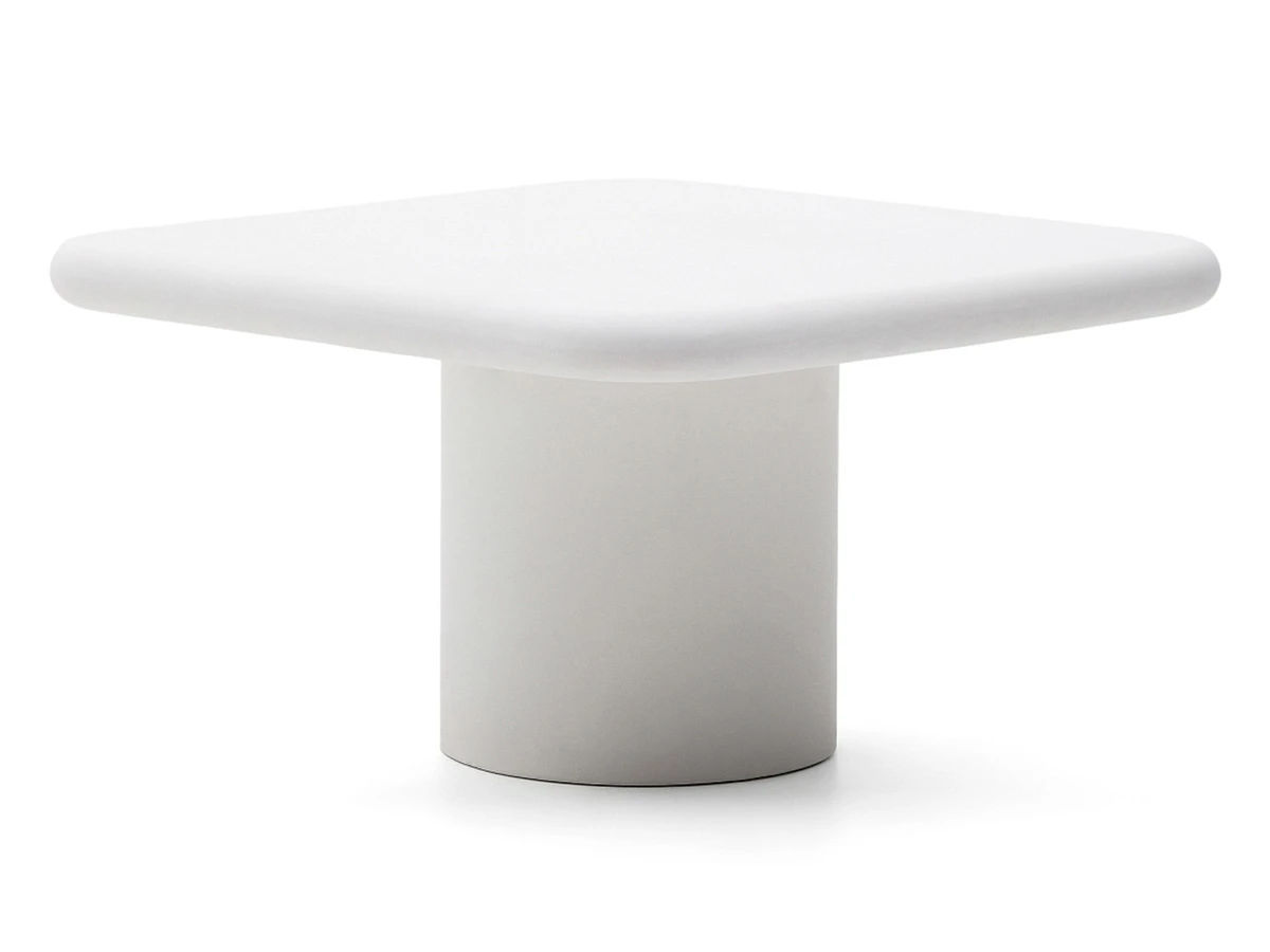 Уличный стол Addaia цемент, белый 135 x 135 см 947589