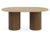 Стол обеденный овальный Mono Stripe 180х100