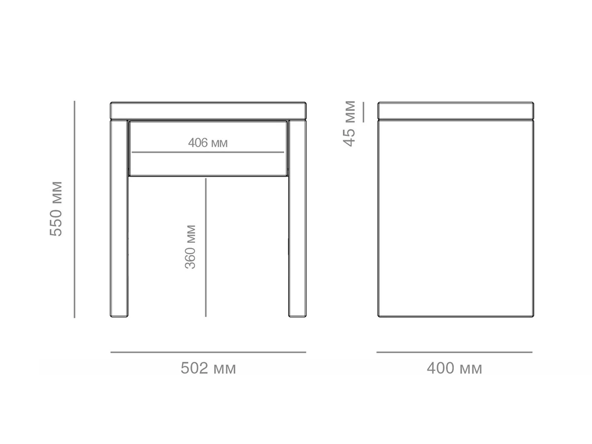 Тумба 1 ящик Quadra 948179  - фото 3