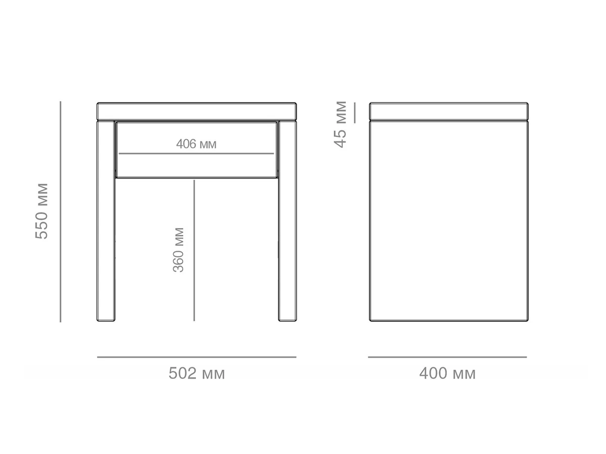 Тумба 1 ящик Quadra 948180  - фото 3