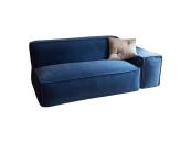 Диван с подлокотником-пуфом