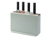 Набор из 4-х разделочных досок и 4-х ножей с держателем Cut&Store