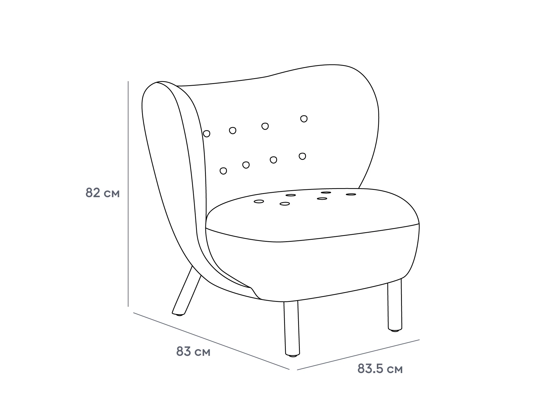 Кресло Lounge Wood 948854  - фото 9