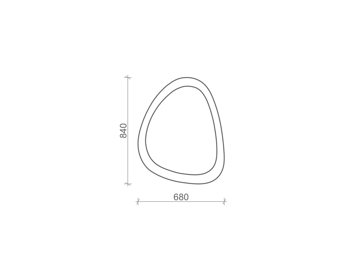 Настенное зеркало ASYM 949075