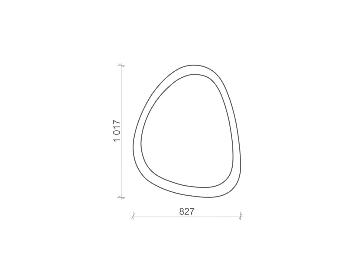 Настенное зеркало ASYM 949076