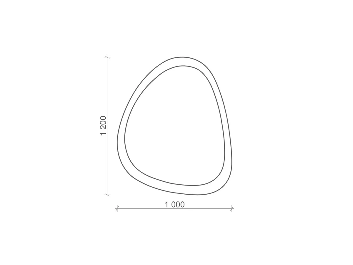 Настенное зеркало ASYM 949077