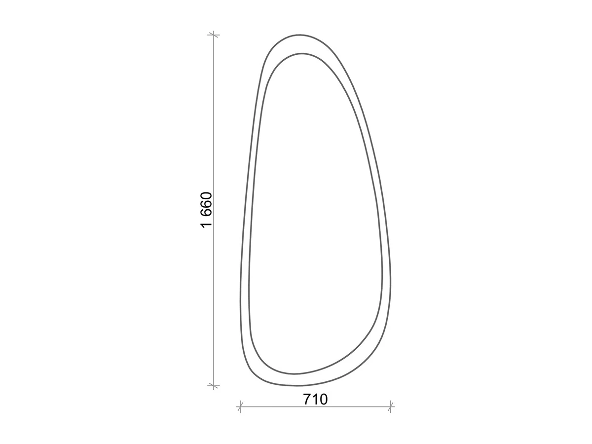 Настенное зеркало ASYM 949078