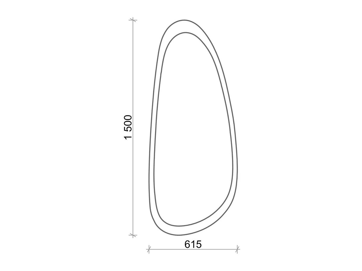 Настенное зеркало ASYM 949079