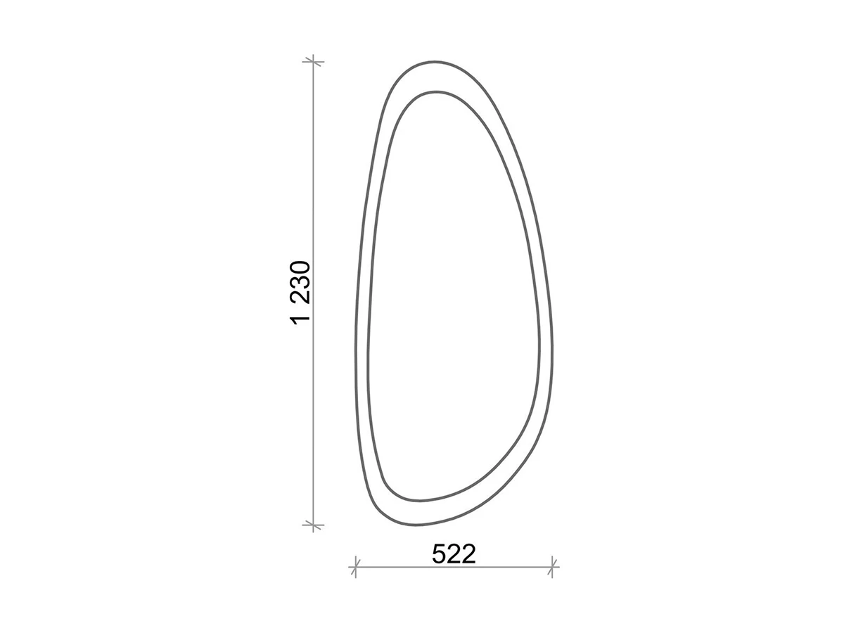 Настенное зеркало ASYM 949080