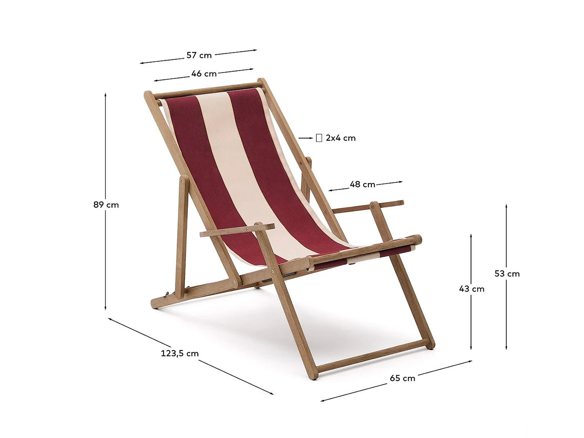 Vilara Складной шезлонг для улицы Vilara 949359  - фото 4