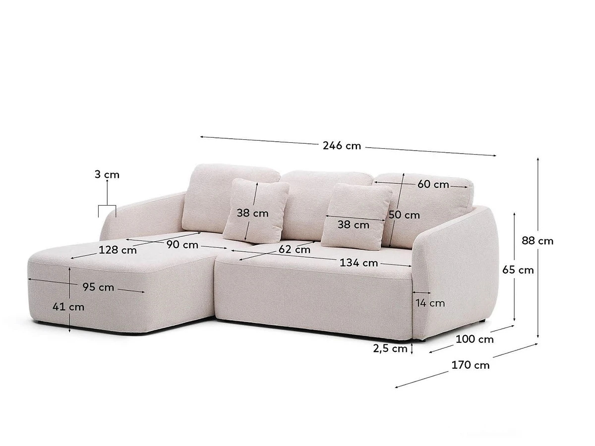 Laira 3-местный диван-кровать 949505  - фото 6