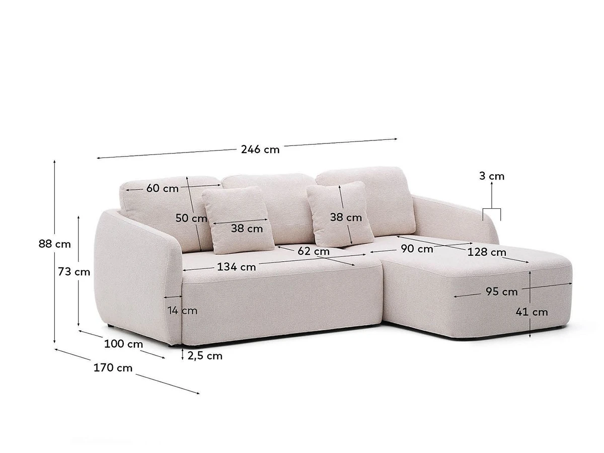 Laira 3-местный диван-кровать 949514  - фото 6