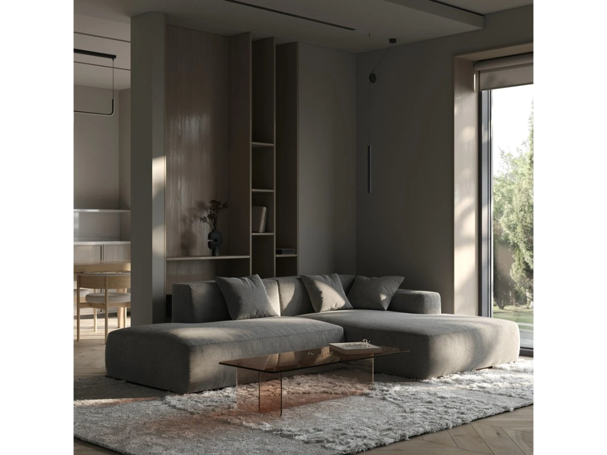 3-х местный нераскладной диван с кушеткой SAGA 012/021 951004  - фото 4