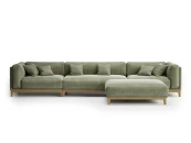 6-и местный нераскладной диван с пуфом Case 901/921/902 + 915