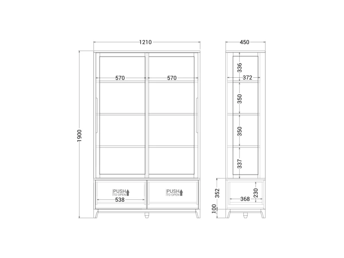 Витрина Case CS159/2 951098  - фото 5