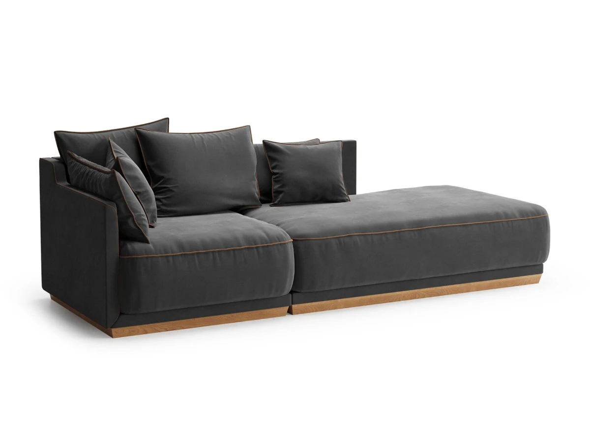 3-х местный нераскладной диван с лаундж модулем SOHO 803/828 951105