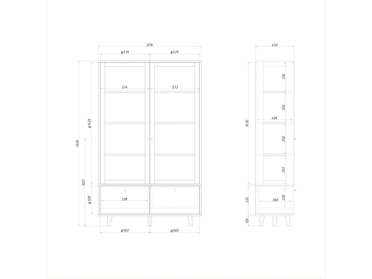 Витрина TW176/2 951148  - фото 6