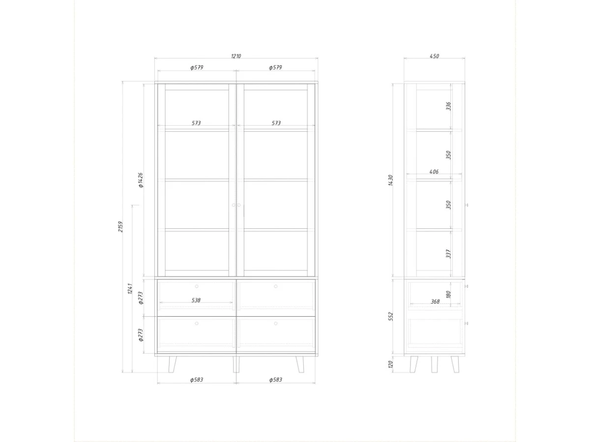 Витрина TW179/2 951156  - фото 6