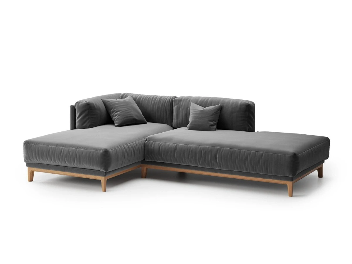 4-х местный нераскладной диван с кушеткой Case 909/928 951235