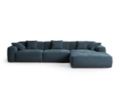 4-х местный нераскладной диван с кушеткой SAGA 008/003/026