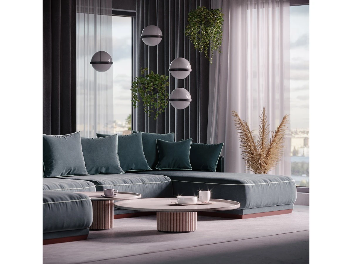 4-х местный нераскладной диван с кушеткой SOHO 803/805/814 951288  - фото 3