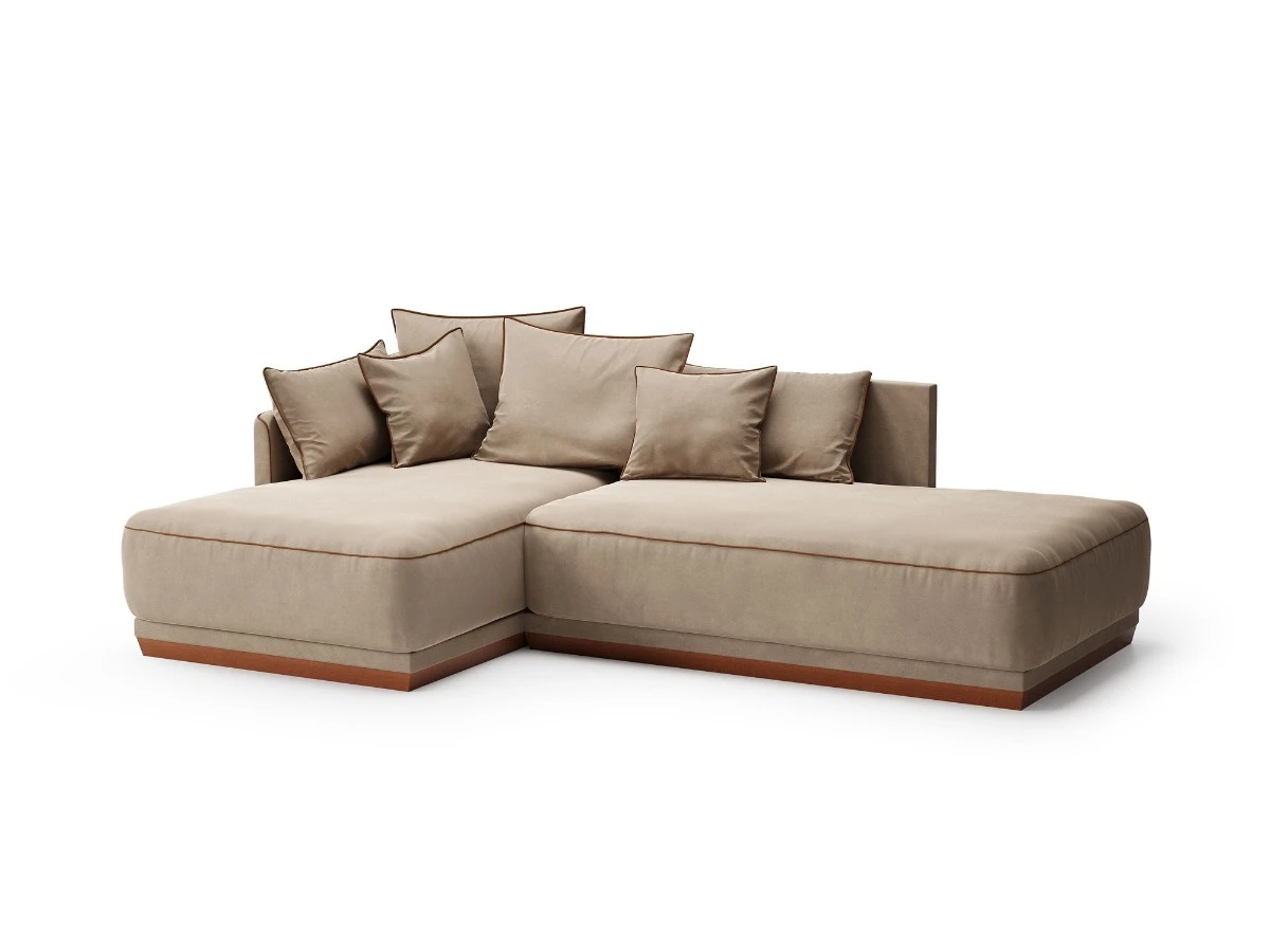 4-х местный нераскладной диван с кушеткой SOHO 809/828 951297